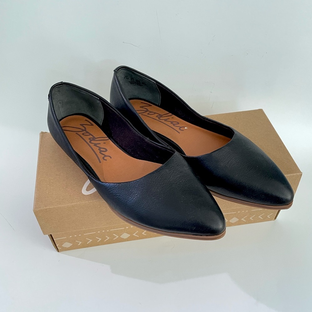 Zodiac Pointy Toe Flats Size 9.5